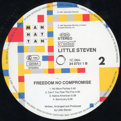 Little Steven : Freedom No Compromise (LP, Album)