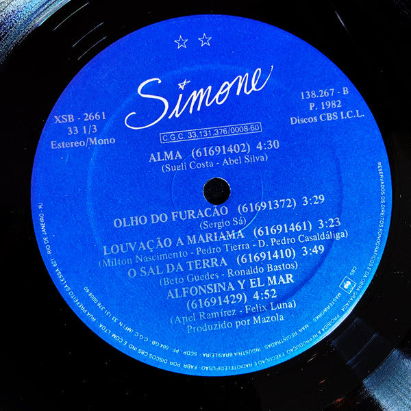 Simone (3) : Corpo E Alma (LP, Album)