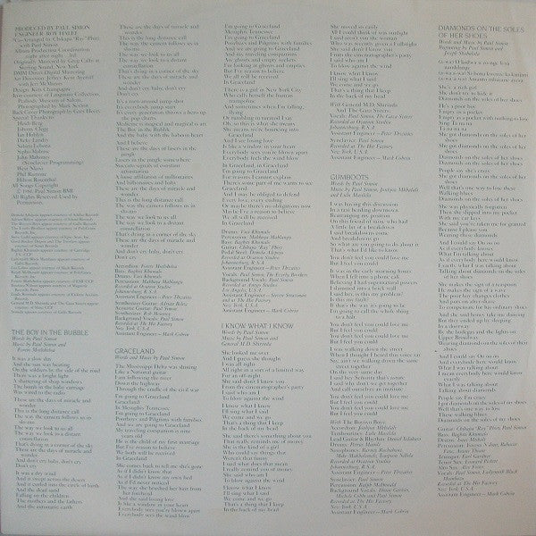 Paul Simon : Graceland (LP, Album)