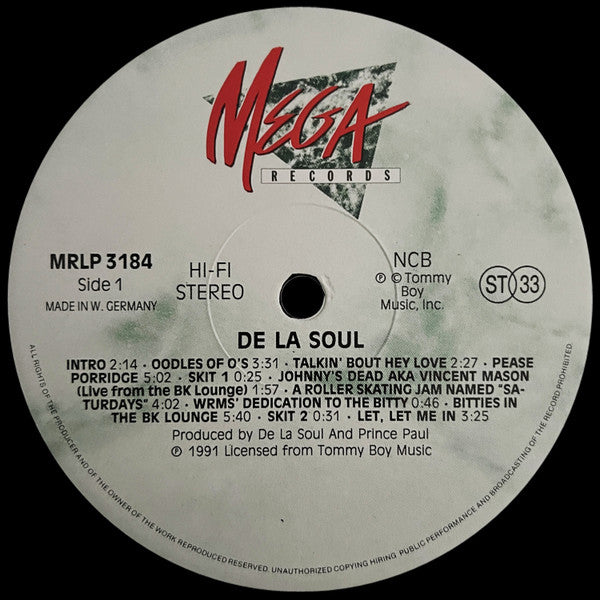 De La Soul : De La Soul Is Dead (LP, Album)