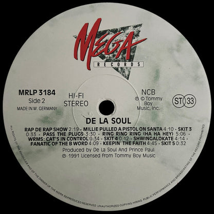 De La Soul : De La Soul Is Dead (LP, Album)