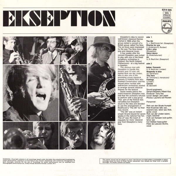 Ekseption : Ekseption (LP, Album, RE)