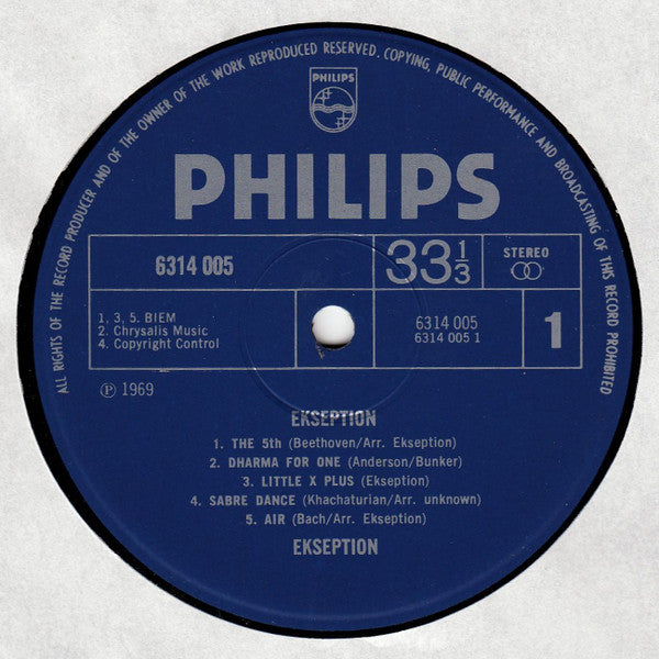 Ekseption : Ekseption (LP, Album, RE)