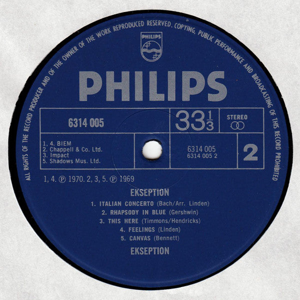 Ekseption : Ekseption (LP, Album, RE)