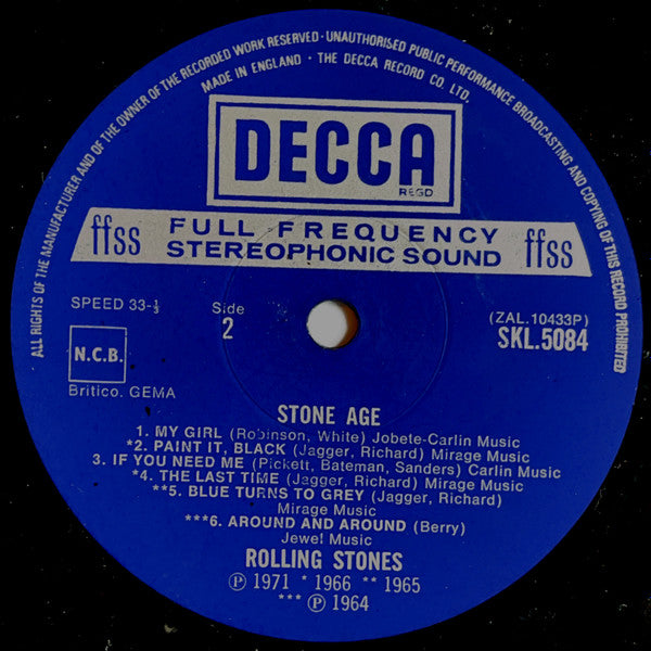 The Rolling Stones : Stone Age (LP, Comp)