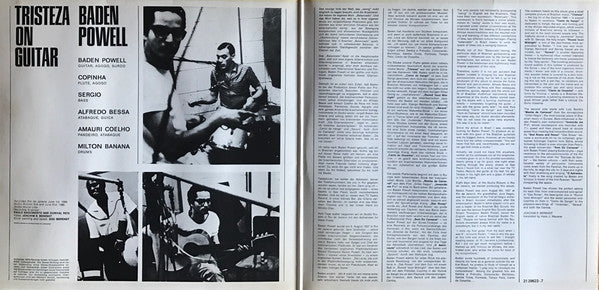 Baden Powell : Tristeza On Guitar (LP, Album, RP, Gat)