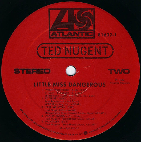 Ted Nugent : Little Miss Dangerous (LP, Album, SP )