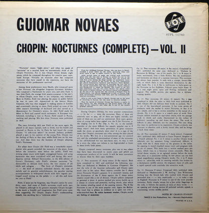 Guiomar Novaes - Frédéric Chopin : Nocturnes (Complete) - Vol. II (LP, RM)