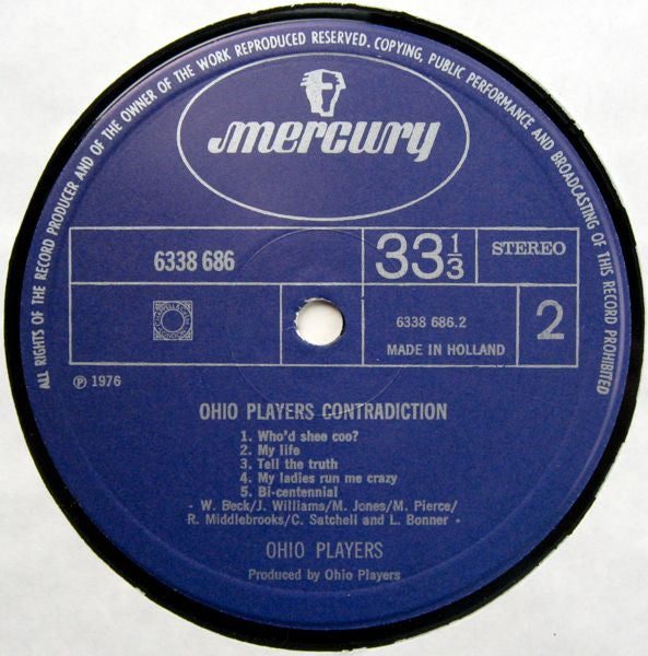 Ohio Players : Contradiction (LP, Album, Gat)