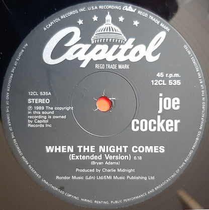 Joe Cocker : When The Night Comes (12")