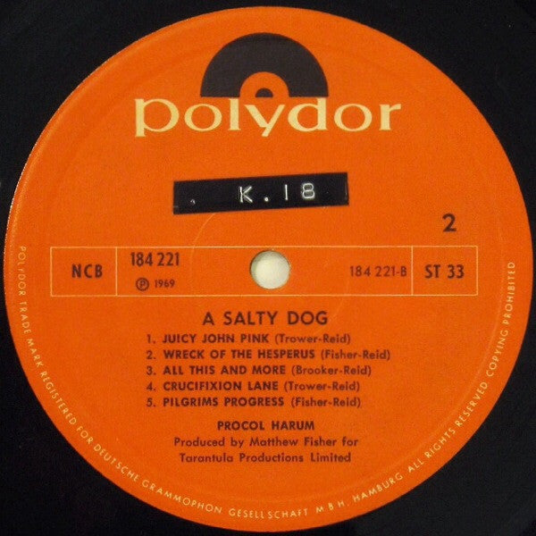 Procol Harum : A Salty Dog (LP, Album)