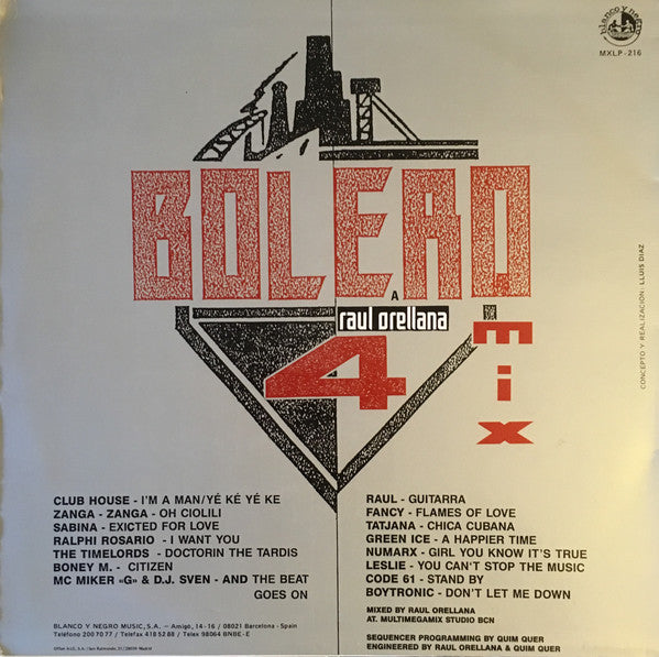 Various : Bolero Mix 4 (LP, Comp, P/Mixed)