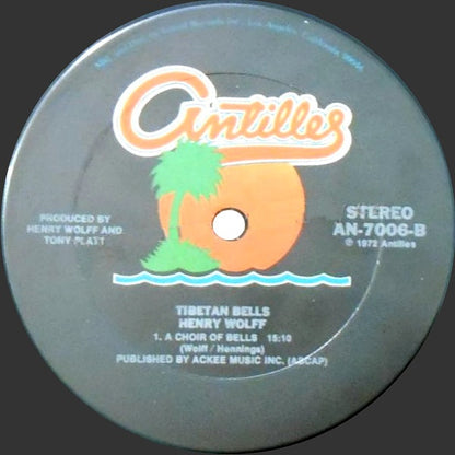 Henry Wolff & Nancy Hennings With Drew Gladstone : Tibetan Bells (LP, Album, RE)