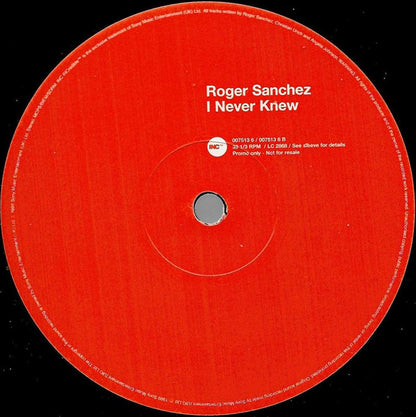 Roger Sanchez : I Never Knew (12", Promo)