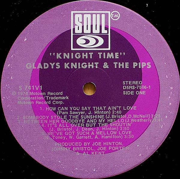 Gladys Knight And The Pips : Knight Time (LP, Album)