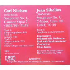 Carl Nielsen, Jean Sibelius, Copenhagen Phil, Okko Kamu : Symphony No. 1 : Symphony No. 7  (CD, Album)