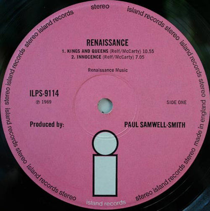 Renaissance (4) : Renaissance (LP, Album, Gat)