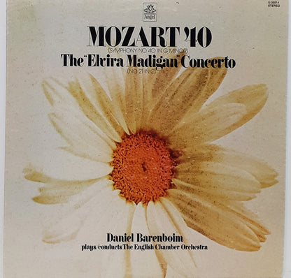 Wolfgang Amadeus Mozart, Daniel Barenboim, English Chamber Orchestra : Mozart 40 (Symphony No. 40 In G Minor) / The "Elvira Madigan" Concerto (No. 21 In C) (LP, Comp)