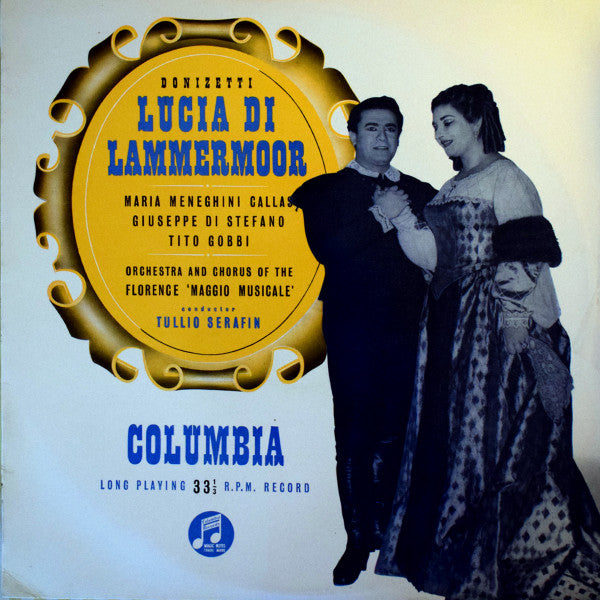 Gaetano Donizetti - Maria Callas, Giuseppe di Stefano, Tito Gobbi, Orchestra Del Maggio Musicale Fiorentino And Coro Del Maggio Musicale Fiorentino, Tullio Serafin : Lucia Di Lammermoor (2xLP, Album, Mono, RP)