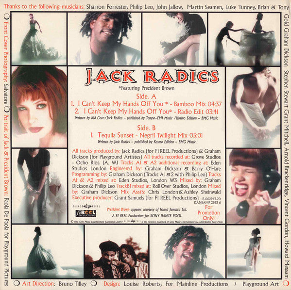 Jack Radics : I Can't Keep My Hands Off You (12", Promo)