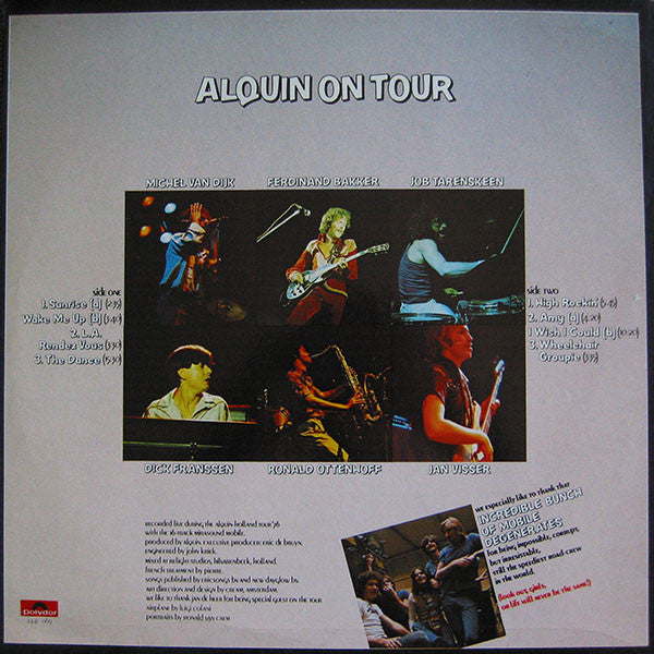 Alquin : Alquin On Tour (LP, Album)