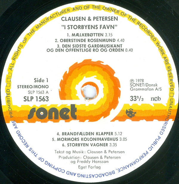 Clausen & Petersen : I Storbyens Favn (2) (LP, Album)