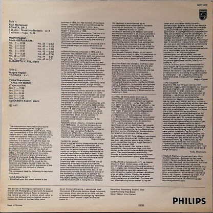 Elisabeth Klein, Finn Mortensen, Magne Hegdal, Folke Strømholm : Contemporary Music From Norway (LP)