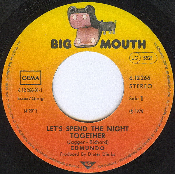 Edmundo Falé : Let's Spend The Night Together (7", Single)