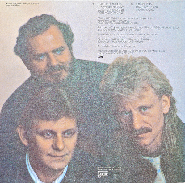 Palle Mikkelborg / Kenneth Knudsen / Niels-Henning Ørsted Pedersen : Heart To Heart (LP, Album)