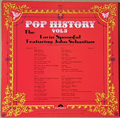 The Lovin' Spoonful Featuring John Sebastian : Pop History Vol 5 (2xLP, Comp)