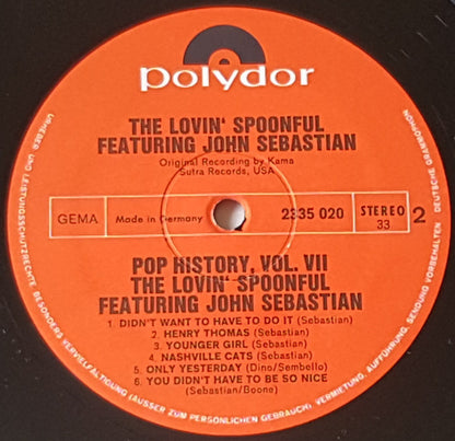 The Lovin' Spoonful Featuring John Sebastian : Pop History Vol 5 (2xLP, Comp)