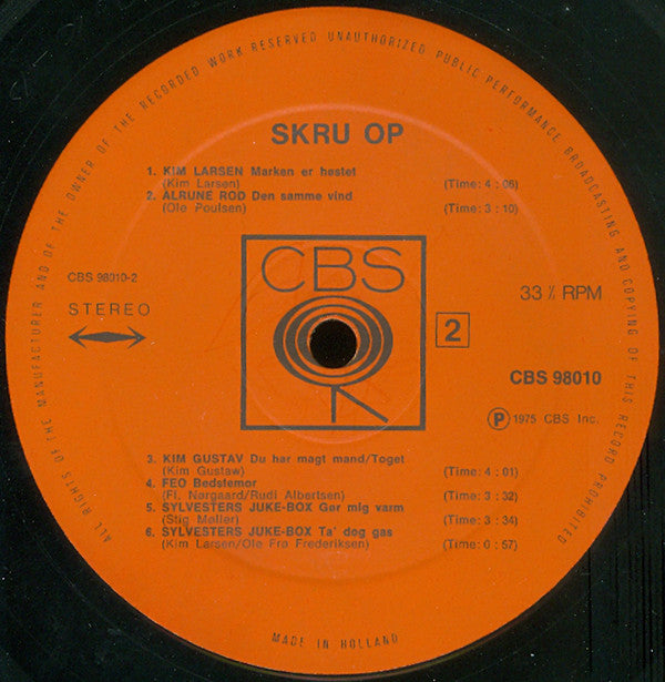 Various : Skru Op (LP, Comp)