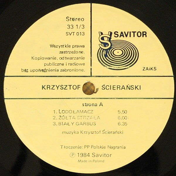 Krzysztof Ścierański : Krzysztof Ścierański (LP, Album)