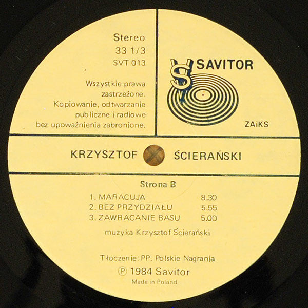 Krzysztof Ścierański : Krzysztof Ścierański (LP, Album)