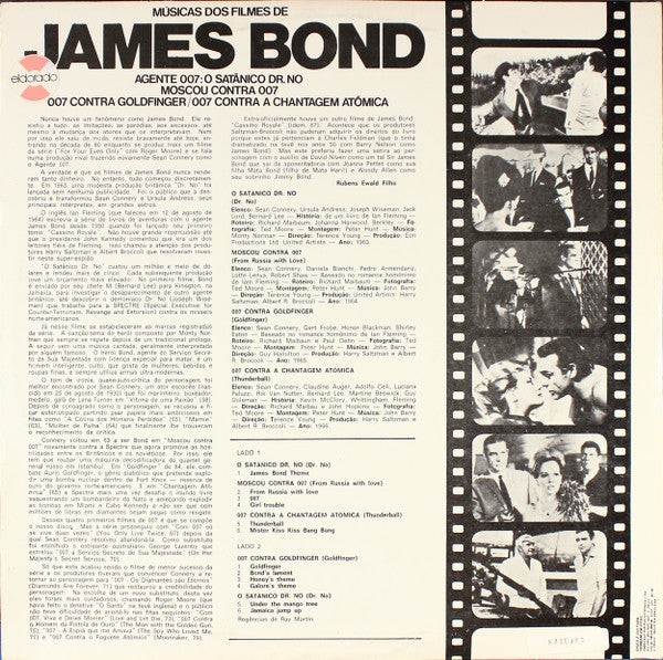 Ray Martin And His Orchestra : Músicas Dos Filmes De James Bond (LP, RE)