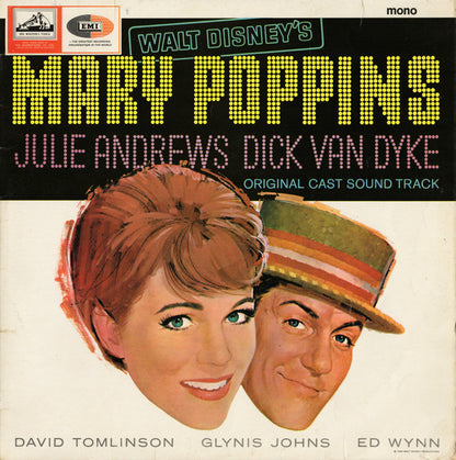 Various : Walt Disney's Mary Poppins: Original Cast Sound Track (LP, Album, Mono)