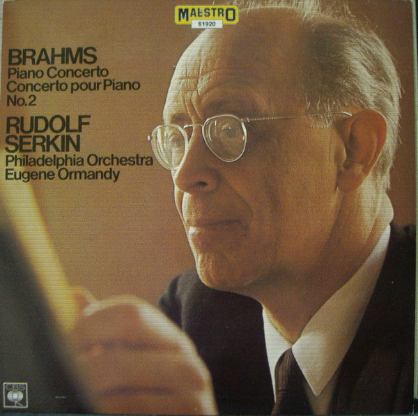 Johannes Brahms - Rudolf Serkin, The Philadelphia Orchestra, Eugene Ormandy : Piano Concerto = Concerto Pour Piano No. 2 (LP, Album)