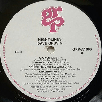 Dave Grusin : Night-Lines (LP, Album)