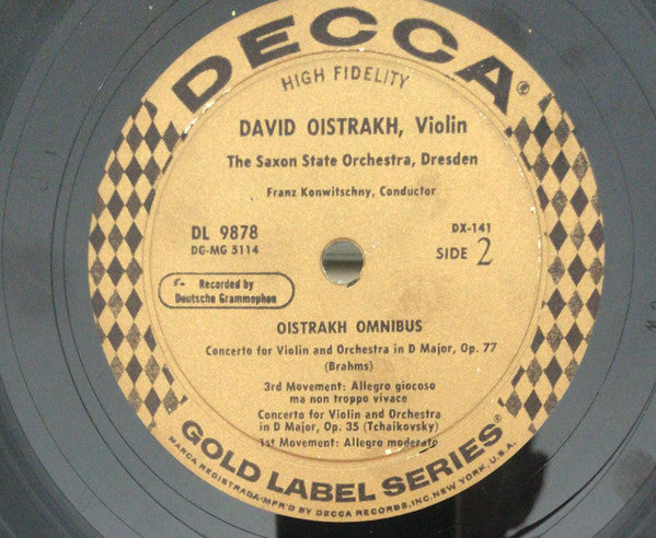 David Oistrach, Staatskapelle Dresden : Oistrakh Omnibus (LP, Comp)