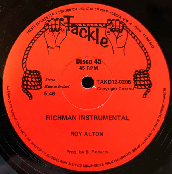Roy Alton : Rich Man Poor Man (12")