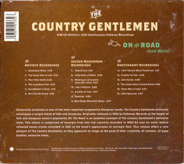 The Country Gentlemen : On The Road (And More) (CD, Album, RE)