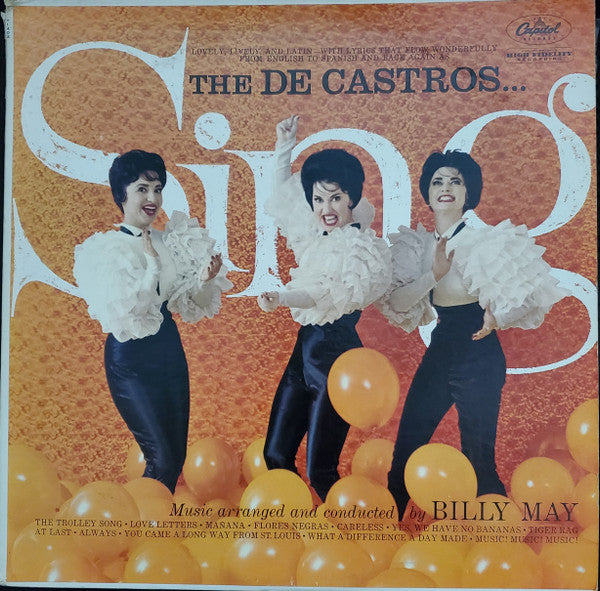 The De Castro Sisters : The De-Castros Sing (LP, Mono)