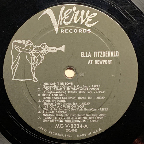 Ella Fitzgerald & Billie Holiday : At Newport (LP, Album, Mono)