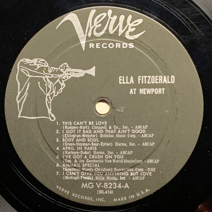 Ella Fitzgerald & Billie Holiday : At Newport (LP, Album, Mono)