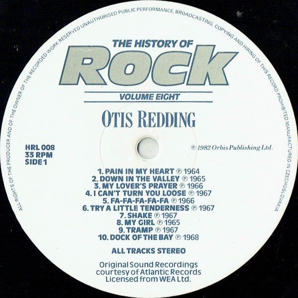 Otis Redding / Aretha Franklin / Ray Charles / Wilson Pickett : The History Of Rock (Volume Eight) (2xLP, Comp)