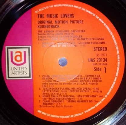 Pyotr Ilyich Tchaikovsky, London Symphony Orchestra Conducted By André Previn : The Music Lovers - Original Motion Picture Soundtrack (LP)