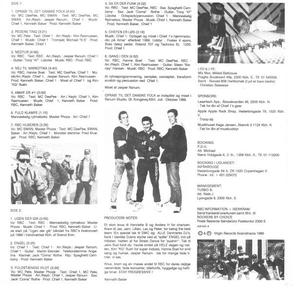 Rockers By Choice : Opråb! Til Det Danske Folk (LP, Album)