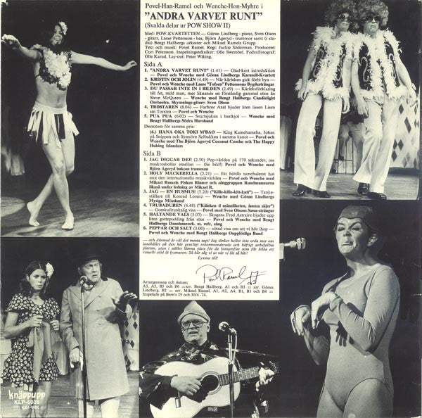 Povel Ramel & Wencke Myhre : Andra Varvet Runt - Delar Ur Pow Show II (LP)