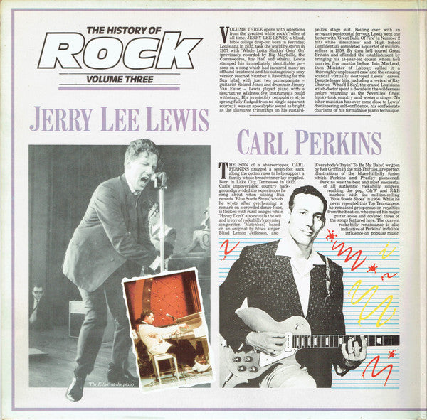 Jerry Lee Lewis / Carl Perkins / Eddie Cochran / The Platters : The History Of Rock (Volume Three) (2xLP, Comp, Mono)