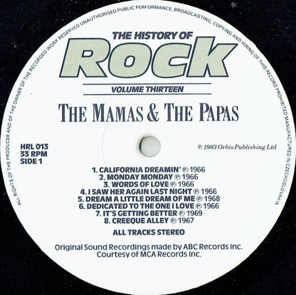 The Mamas & The Papas / The Lovin' Spoonful / Steve Miller Band / The Byrds : The History Of Rock (Volume Thirteen) (2xLP, Comp)